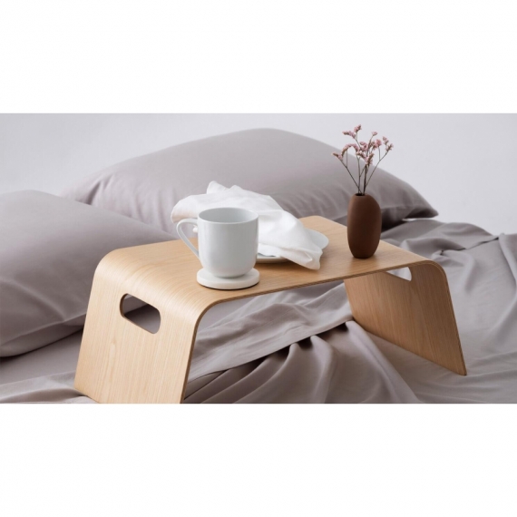 Bàn đa năng gỗ uốn cong PlyConcept ToMa Bed Tray - Laminate màu Ash