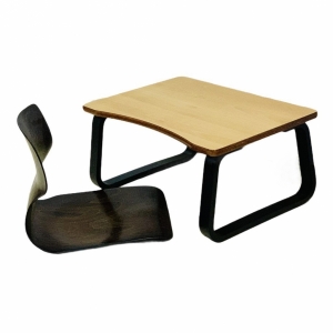 Bàn làm việc, Bàn ngồi bệt, Bàn trà cafe gỗ uốn cong Plyconcept TOMA Table (65 x 45 x Cao 31 cm) - Gỗ Plywood cao cấp